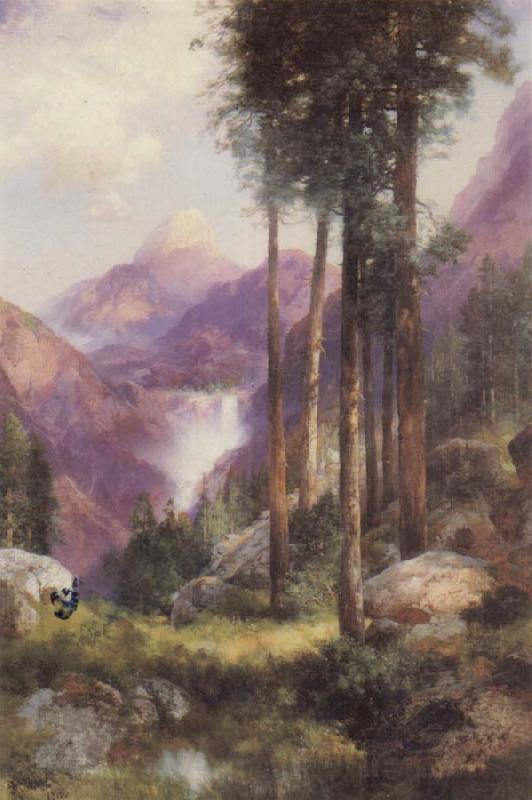 Thomas Moran Yosemite Valley,Vernal Falls Norge oil painting art